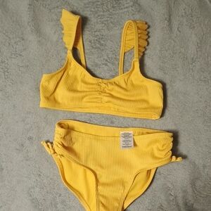 Wonder Nation Yellow Kids Swim Bikini